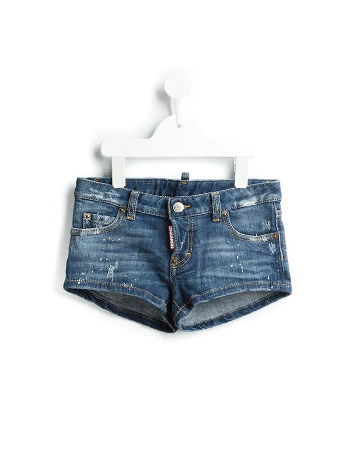 Dsquared2 Kids Denim Shorts, Girl's, Size: 8 Yrs, Blue