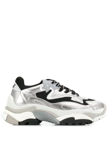 Ash Addict Satin Mirror Sneakers - Silver