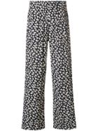 Ganni Printed Trousers - Blue