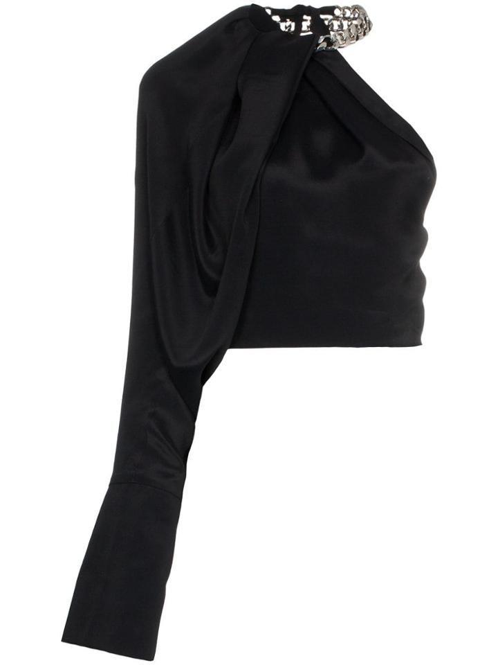 Aleksandre Akhalkatsishvili Chain Halterneck Blouse - Black
