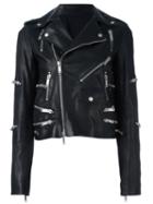 Unravel Zip Detail Biker Jacket