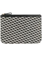 Pierre Hardy Geometric Print Clutch Bag - Black