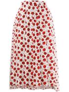 Nº21 Candy Apple Pleated Skirt - White