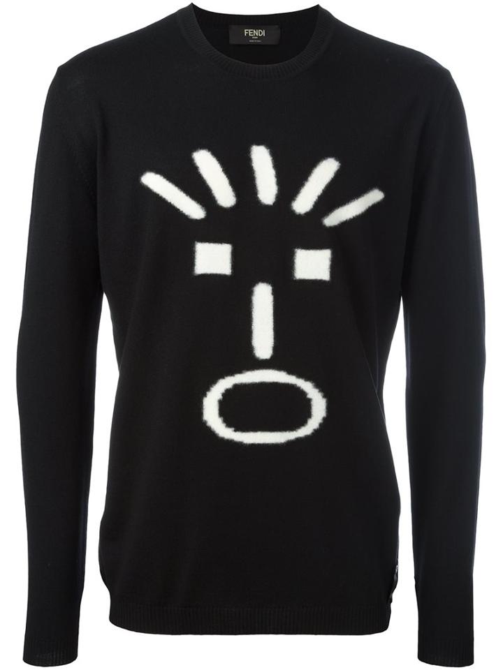 Fendi Face Intarsia Jumper