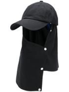 Raf Simons Baseball Cap With Attachment - Black