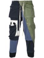 Greg Lauren Multi-pocket Trousers - Blue