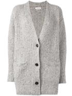 Isabel Marant Étoile Ribbed Cardigan, Women's, Size: 38, Nude/neutrals, Wool/acrylic/polyester/spandex/elastane