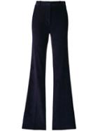 Victoria Beckham High Waisted Flare Trousers - Blue