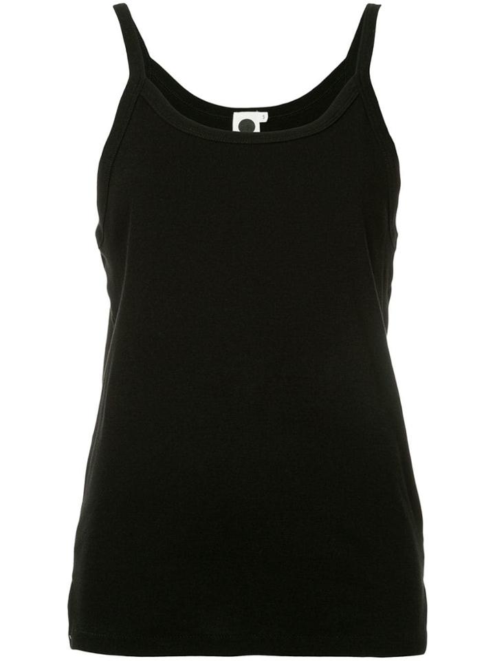 Bassike Ribbed Athletic Tank Top - Black