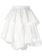Philosophy Di Lorenzo Serafini - Layered Mini Skirt - Women - Cotton - 42, White, Cotton