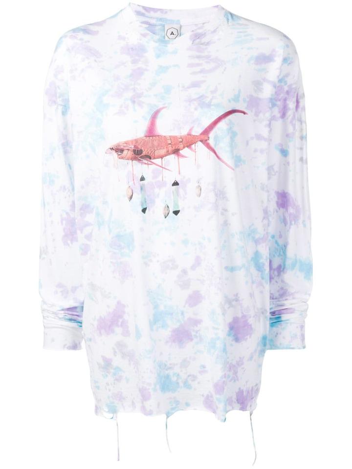 Alchemist Fish Print Sweater - White
