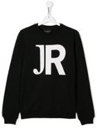 John Richmond Junior Logo Jersey Sweatshirt - Black