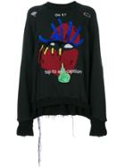 Maison Margiela Graphic Applique Detail Sweatshirt - Black