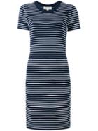 Michael Michael Kors - Striped Dress - Women - Nylon/spandex/elastane/viscose - Xs, Blue, Nylon/spandex/elastane/viscose