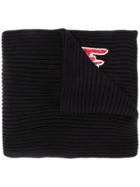 Philipp Plein Crystal Logo Scarf - Black