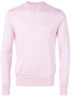 Ballantyne - V-neck Jumper - Men - Silk/cashmere - 50, Pink/purple, Silk/cashmere
