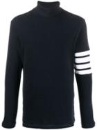 Thom Browne Waffle-knit Jumper - Blue