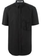 Chalayan Short Sleeve Cigar Shirt, Men's, Size: 48, Black, Cotton