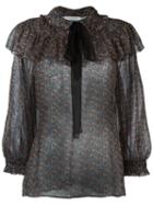 Philosophy Di Lorenzo Serafini Ruffled Bow Neck Blouse