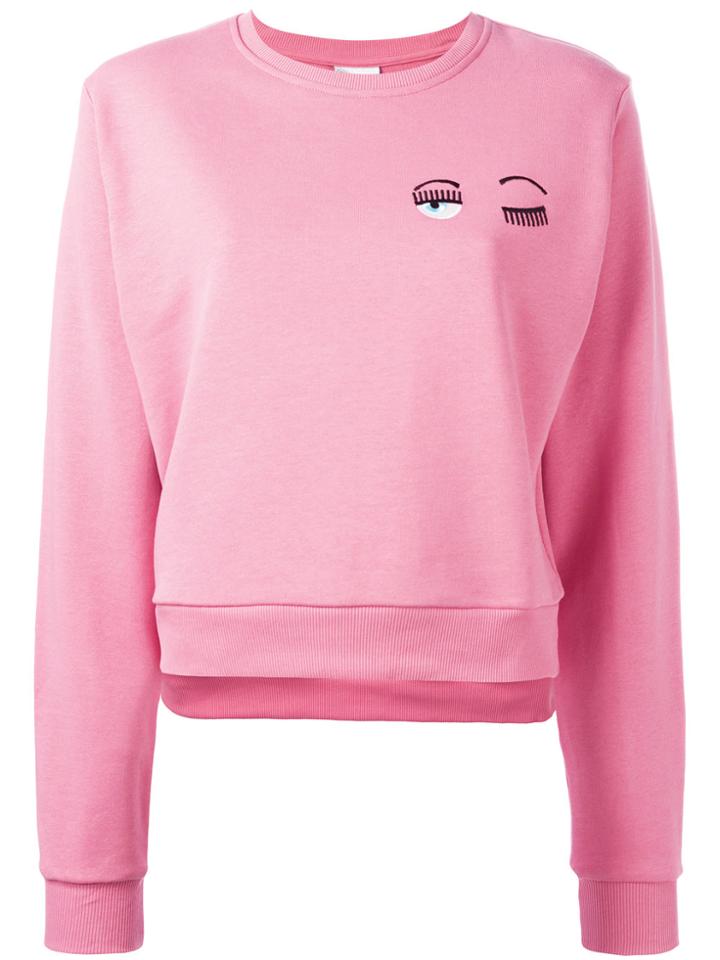 Chiara Ferragni Flirting Sweatshirt - Pink & Purple