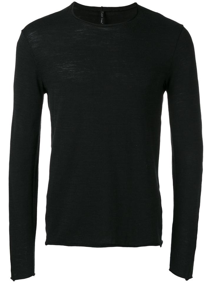 Transit Crew Neck Jumper, Men's, Size: 52, Black, Cotton/nylon/viscose