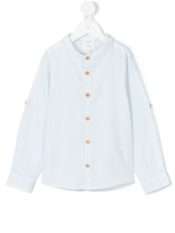 Carrèment Beau - Striped Shirt - Kids - Cotton - 2 Yrs, White