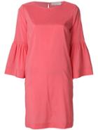 L'autre Chose Short 3/4 Sleeve Dress - Pink & Purple