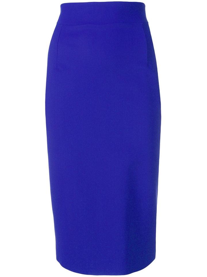 Le Petite Robe Di Chiara Boni High Rise Pencil Skirt - Blue