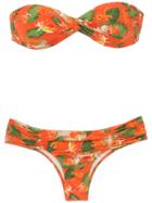 Isolda Printed Queen Bikini Set - Orange