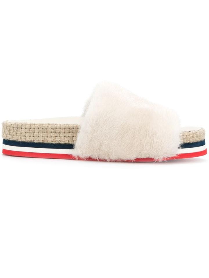 Moncler Evelyne Slider Sandals - Neutrals
