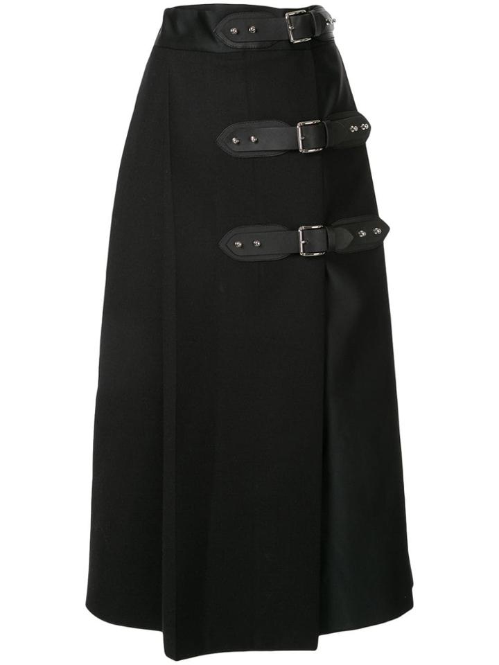 Dice Kayek Buckled Midi Skirt - Blackmrg
