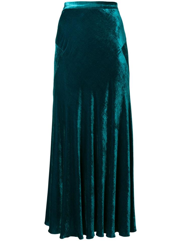 Etro Long Pleated Skirt - Green