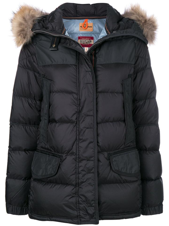 Parajumpers Contrast Puffer Parka - Black