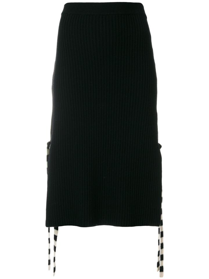 Chinti & Parker Ribbon-tied Skirt - Black