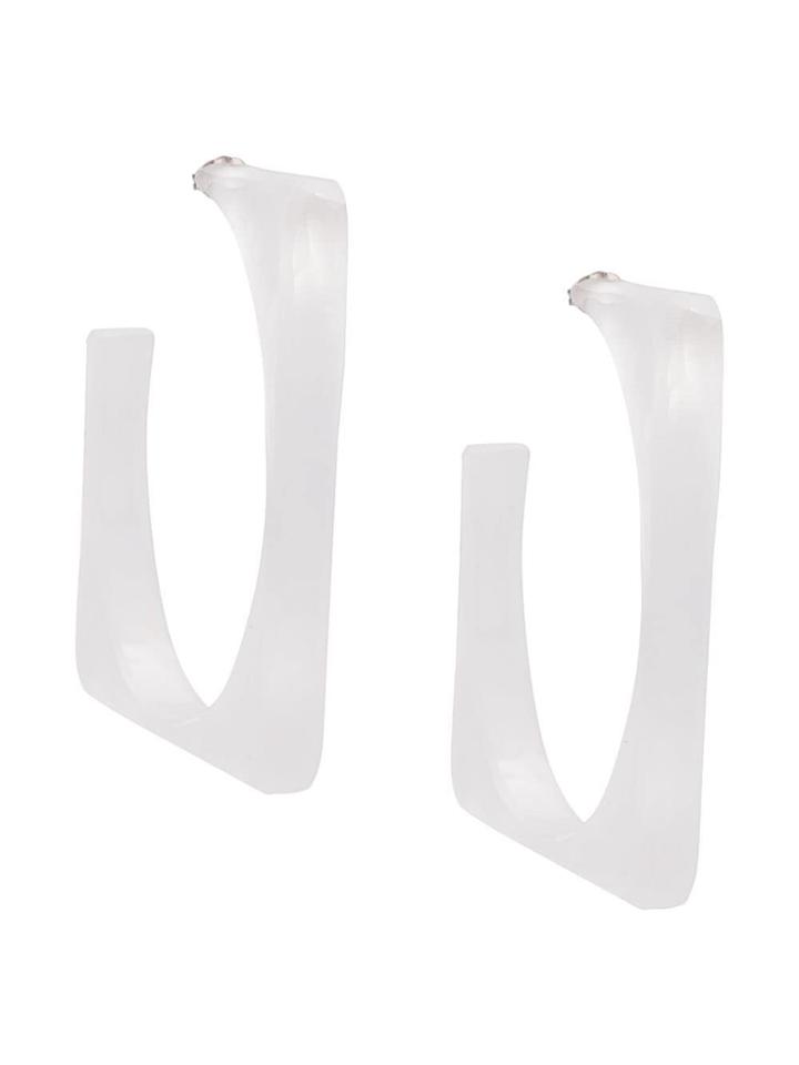 Rachel Comey Rachel Comey 52218 Clear Synthetic->acrylic - White