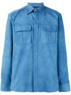 Neil Barrett - Denim Shirt - Men - Silk/cotton/polyester - 41, Blue, Silk/cotton/polyester