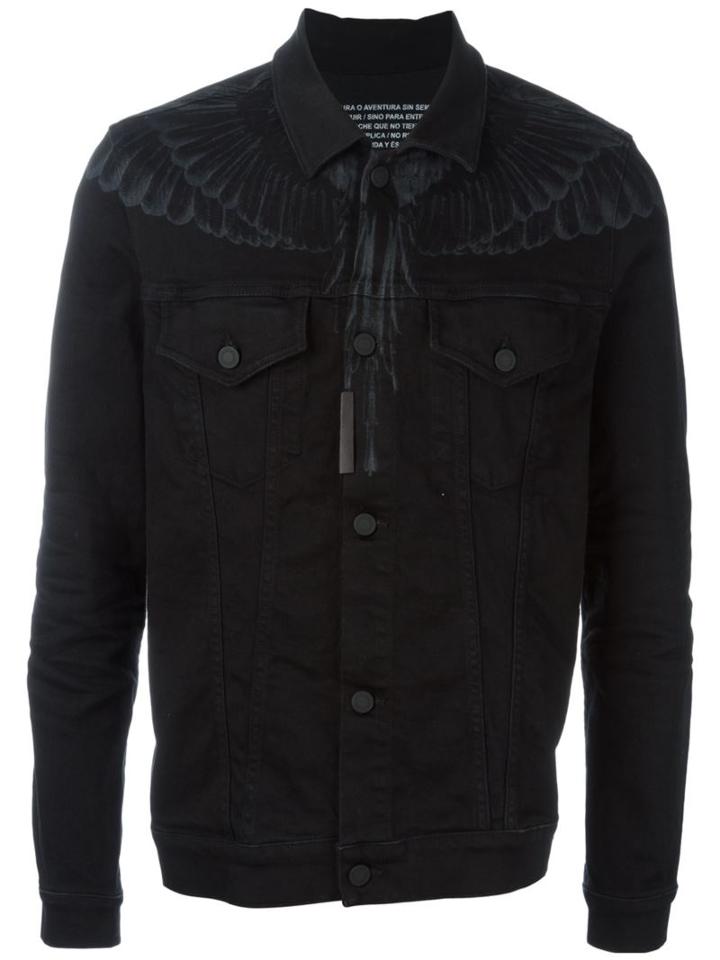 Marcelo Burlon County Of Milan Wing Print Denim Jacket