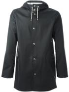 Stutterheim 'stockholm' Rain Coat, Men's, Size: Small, Black, Cotton/polyester/pvc