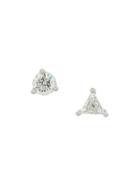 Delfina Delettrez 18kt White Gold Dots Solitaire Diamond Earrings -