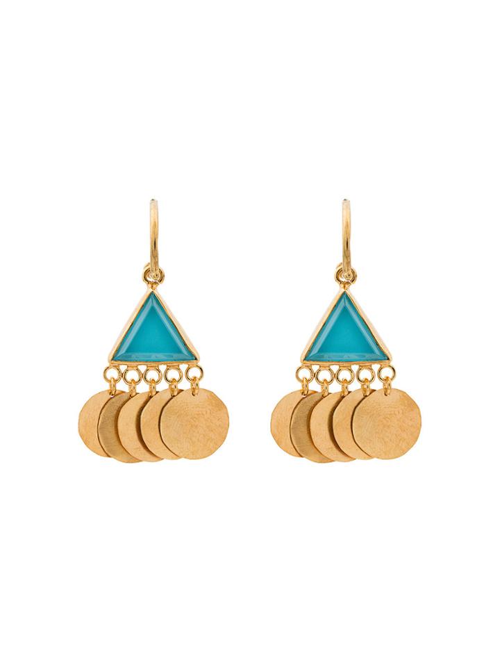Katerina Makriyianni Gold Coin Earrings - Metallic