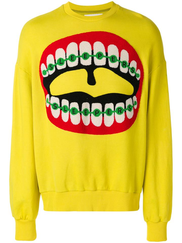 Henrik Vibskov Proteeth Sweatshirt - Yellow & Orange