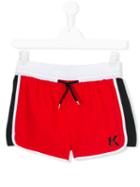 Karl Lagerfeld Kids Logo Swim Shorts, Boy's, Size: 16 Yrs, Red