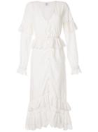 Sir. Amelie Ruffle Long Dress - White