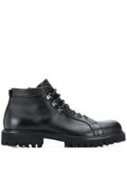 Baldinini Chunky Heel Lace-up Boots - Black