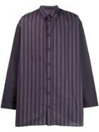 Qasimi Classic Striped Shirt - Blue