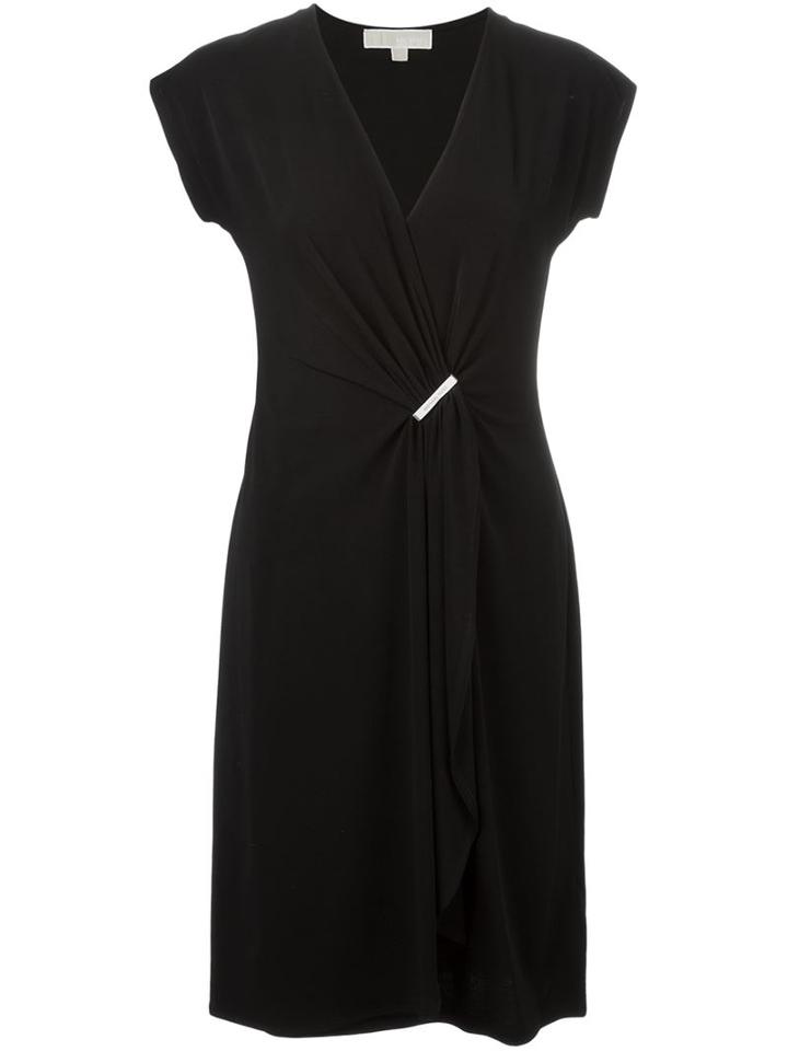 Michael Michael Kors Ruffle Detail Fitted Dress