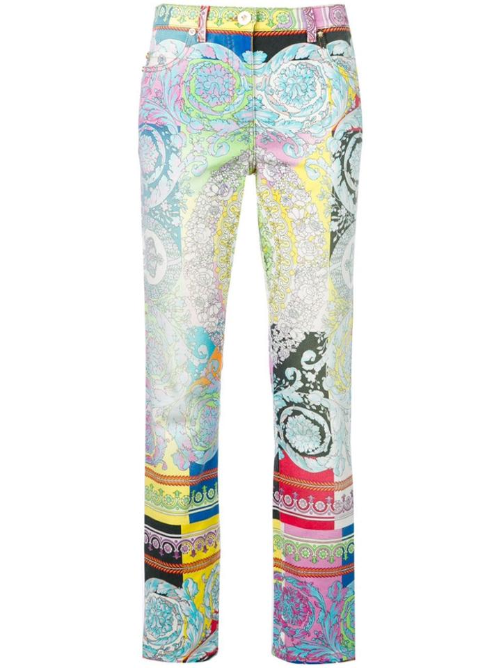 Versace Jeans Straight Leg Jeans - White