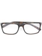 Dolce & Gabbana Rectangular Frame Glasses, Brown, Acetate