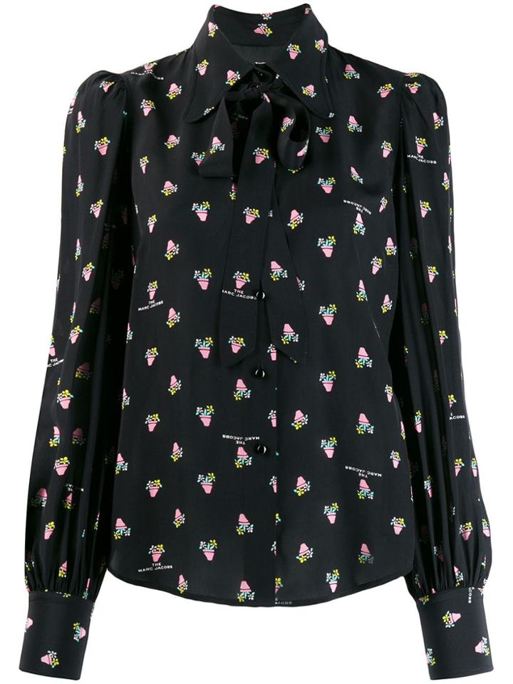 Marc Jacobs Floral Print Shirt - Black
