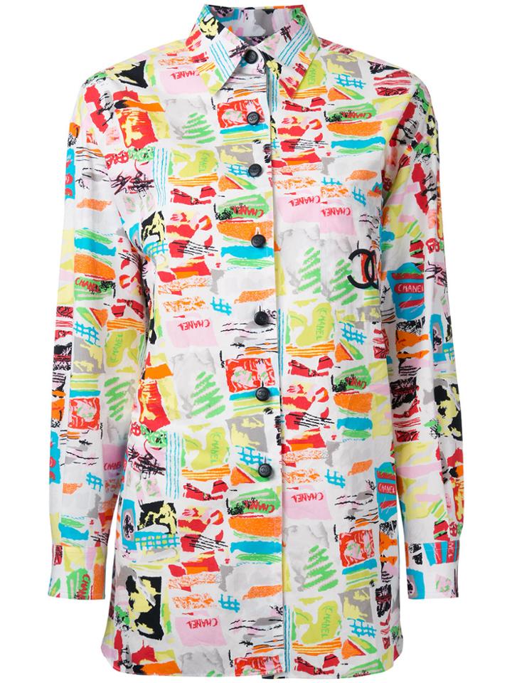 Chanel Vintage Cc Logos Long Sleeve Shirt - Multicolour